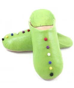 Pom-pom Moroccan Slippers