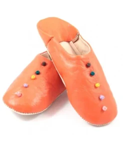 Pom-pom Moroccan Slippers