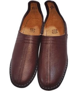 Babouche Handcrafted Sheepskin Natural Leather Slippers