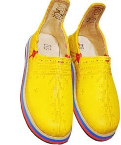 Babouche Handcrafted Sheepskin Natural Leather Slippers