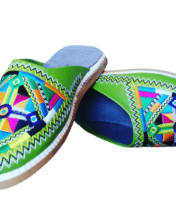Women’s Amazigh Embroidered Slippers