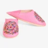 Sequin embroidered handmade Moroccan leather slippers