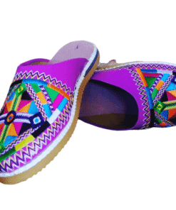 Women’s Amazigh Embroidered Slippers