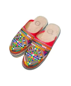 Amazigh Embroidered Slippers