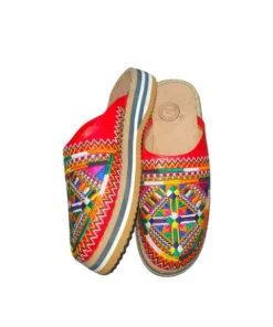 Amazigh Embroidered Slippers