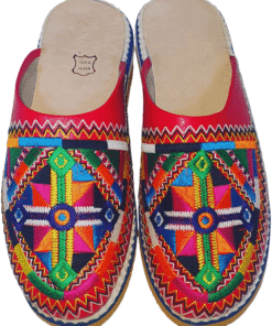 Women’s Amazigh Embroidered Slippers
