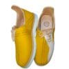 Handmade Yellow & White Leather Moroccan Sneakers