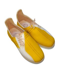 Handmade Yellow & White Leather Moroccan Sneakers