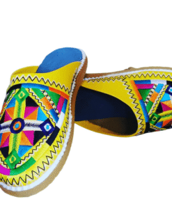 Women’s Amazigh Embroidered Slippers