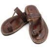 brown leather sandal