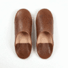 brown moroccan babouches