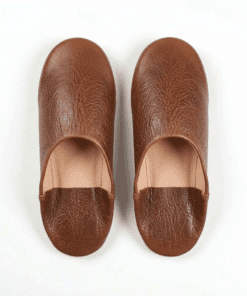 brown moroccan babouches