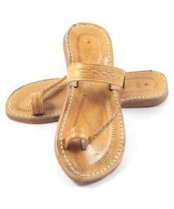 light brown leather sandal
