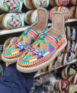 Handmade Moroccan Babouches – Colorful Berber Tafraout Design